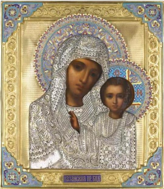 Икона в серебряном окладе